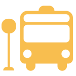 Visit Daisy Nook on public transport - bus and bus stop icon 